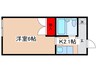 ニシキハイツ 1Kの間取り