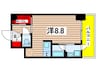 ｽﾃｰｼﾞﾌｧｰｽﾄ菊川ｱｼﾞｰﾙｺｰﾄ(602) 1Rの間取り