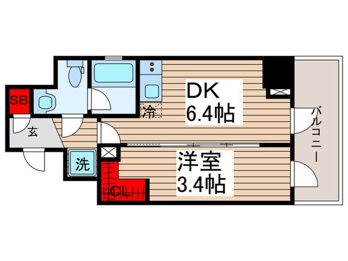 間取り図 ジオエント門前仲町
