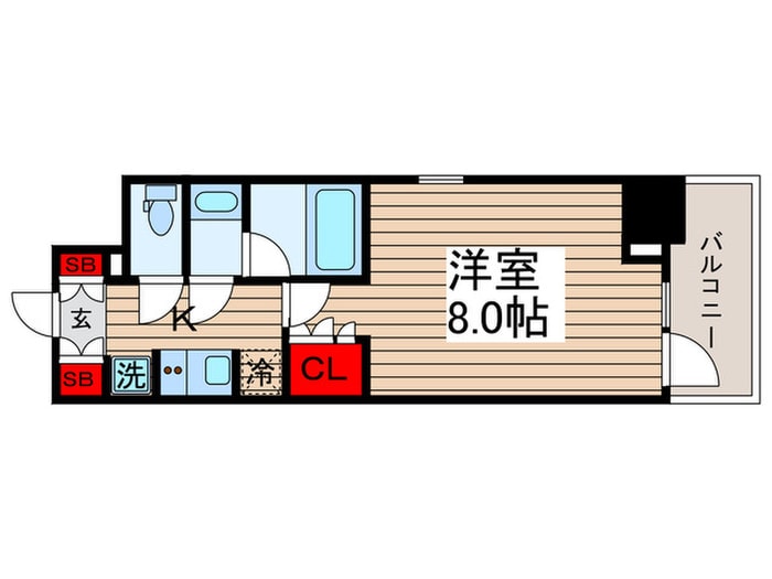 間取り図 ジオエント門前仲町