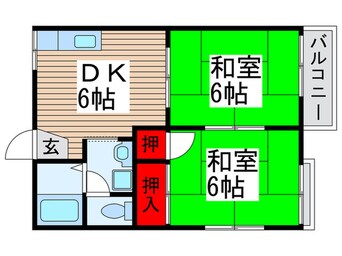 間取図 グリ－ン６１