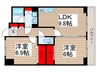INSURANCE BLDG.XIX(303) 2LDKの間取り