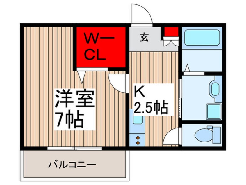 間取図 仮)キャメル所沢狭山ヶ丘3C