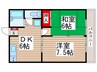 ランドフォレスト柏の葉Ⅱ 2DKの間取り