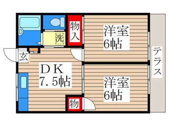 間取図 コーポタマ