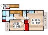 オリエンスⅡ 1LDKの間取り