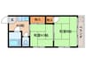 コーポ小豆沢 2Kの間取り