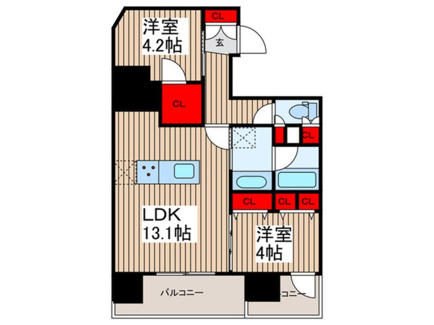 間取図 J.GRAN　Court　浅草