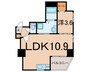 VIENTO　ELEGANTE 1LDKの間取り