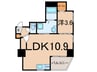 VIENTO　ELEGANTE 1LDKの間取り