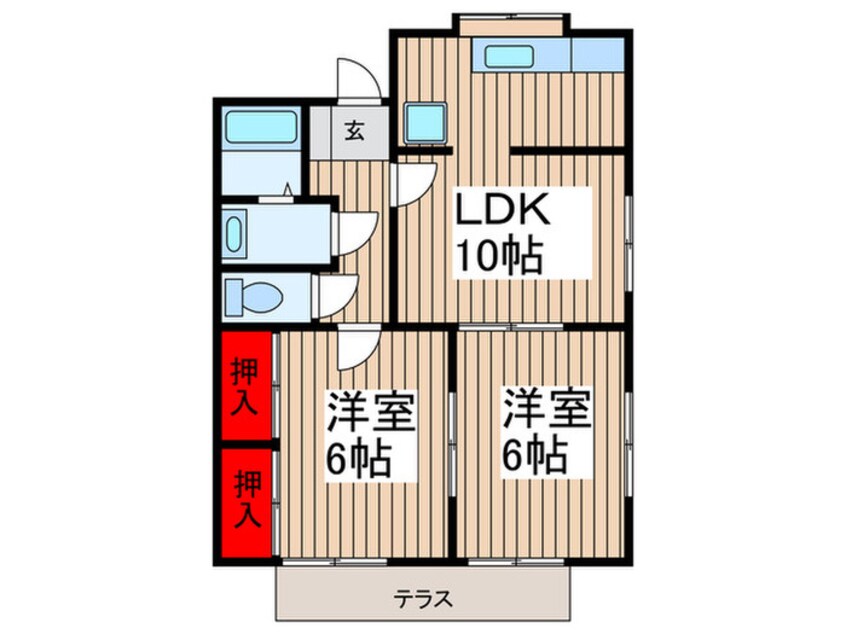 間取図 コ－ポスガヌマ