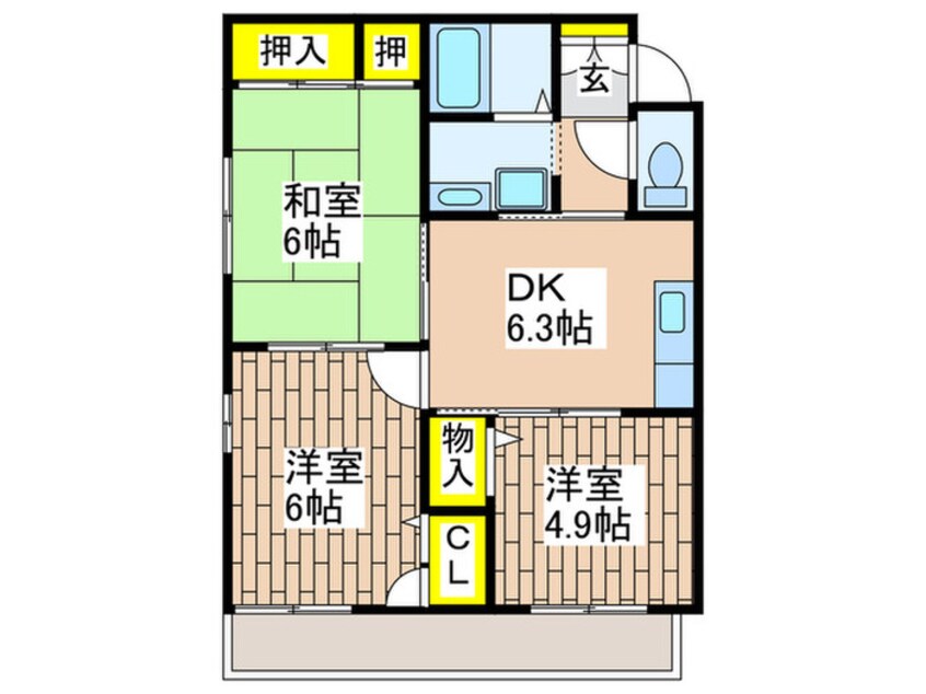 間取図 エ－リハイム