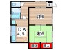 ポエム８８ 2DKの間取り