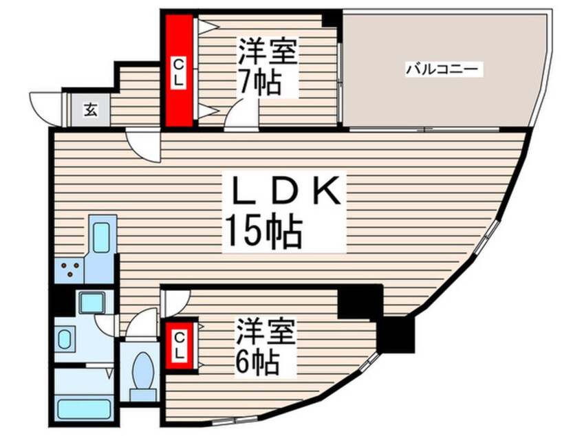 間取図 クリスタルタワー