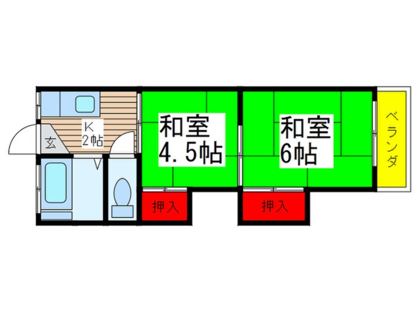 間取図 山本ハイツ