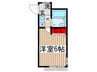 共田邸 1Kの間取り