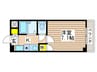 ハタノビル 1Kの間取り