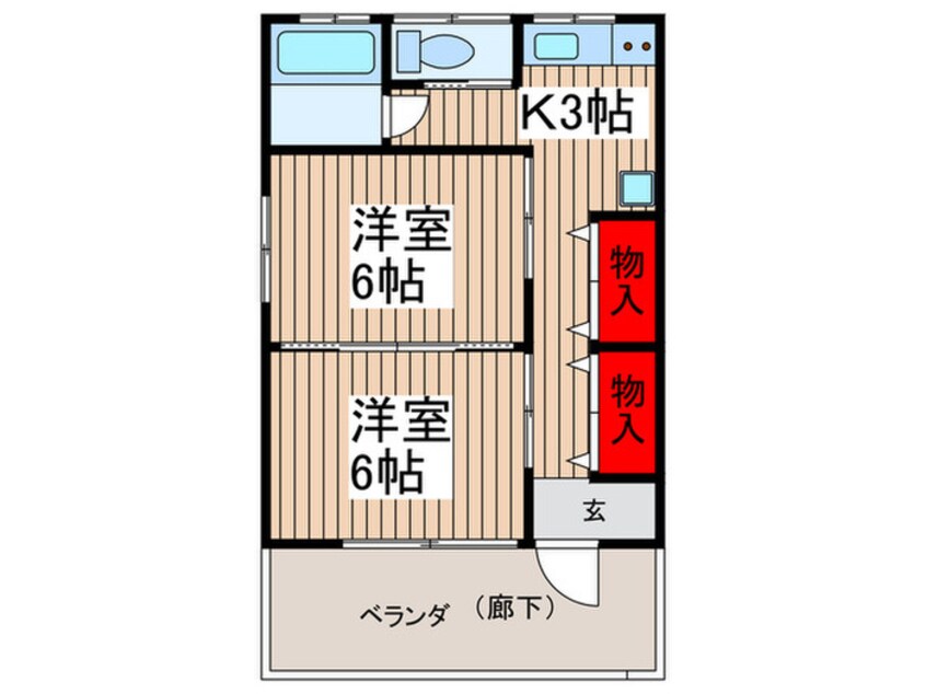 間取図 メゾンＨＡＲＡＤＡ