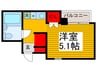 エメラルドコーポ 1Rの間取り