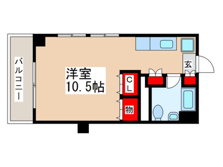 間取図 ﾊｲﾈｽ立川