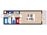クレオ舞浜Ⅱ 1Kの間取り