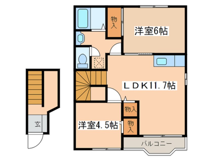 間取図 フォレスト　ツルマキ