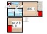 クアルソ稲毛 1Kの間取り