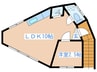 カーサ　ビコロ 1LDKの間取り