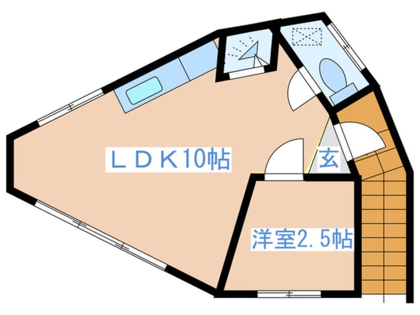 間取図 カーサ　ビコロ
