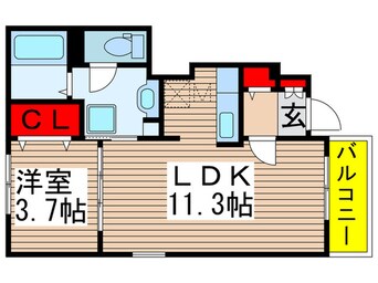 間取図 プライジアＭ