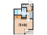 AQUAHOUSE 1Kの間取り