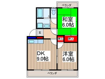 間取図 グリーンハイツ御庵2