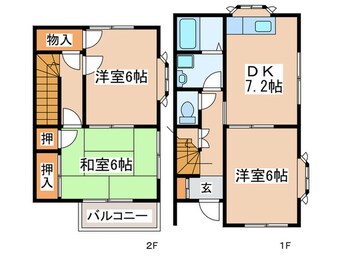 間取図 テラス　サボイア