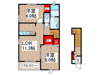 間取図 リバ－ガ－デン