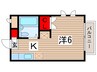 グレ－ス飛鳥 1Kの間取り