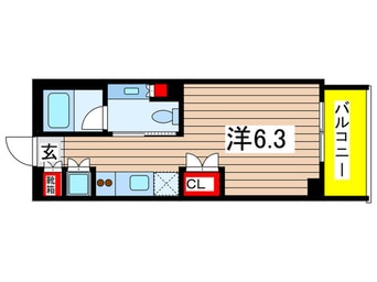 間取図 カスタリア菊川