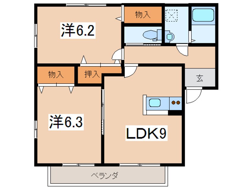 間取図 スクロ－ファオル