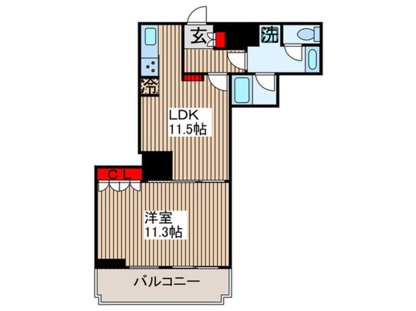間取図 THE TOKYO TOWERS MID TOWER(22F