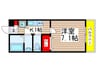 アムール　おゆみ台 1Kの間取り