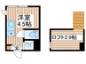 ハーモニーテラス南小岩A 1Rの間取り