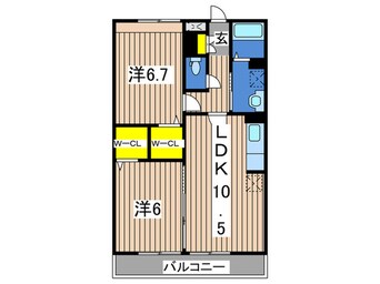 間取図 ロイヤルアベニュー