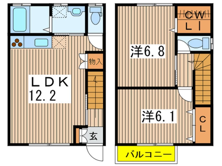 間取図 メゾン中村Ⅱ