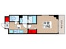 N-STAGE下総中山 1Kの間取り