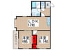 メゾン千住緑町 2LDKの間取り