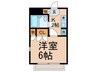 マ－サレイヌ 1Kの間取り