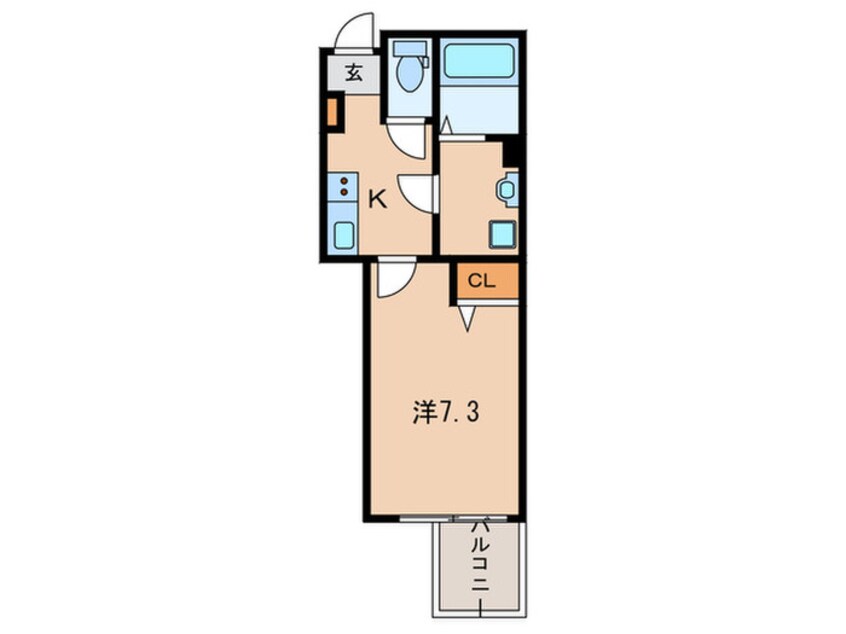 間取図 クレヴィスタ赤羽（３０１）