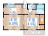 コ－ポニュ－ハッピ－ 2Kの間取り