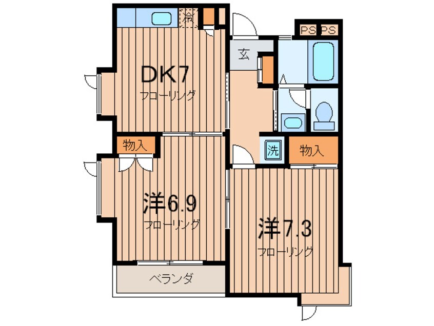 間取図 パルク深沢Ⅰ