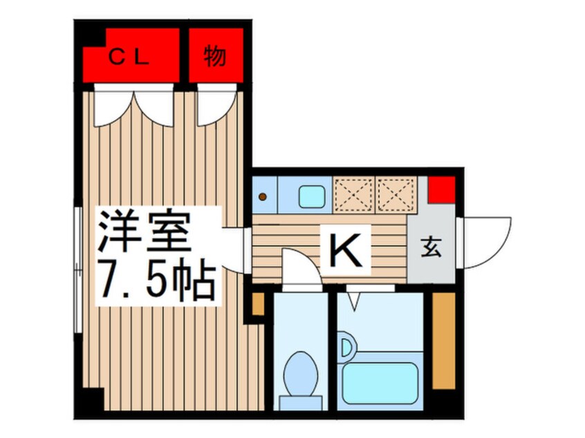 間取図 アンプル－ルフェ－ルTAKEDA