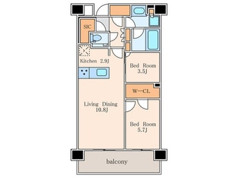 間取図 グリーンレジデンス赤坂